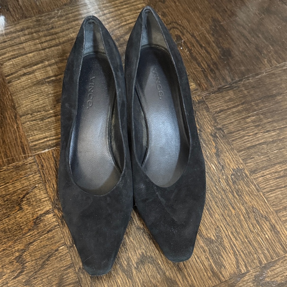 Vince Black Suede Women's Flats